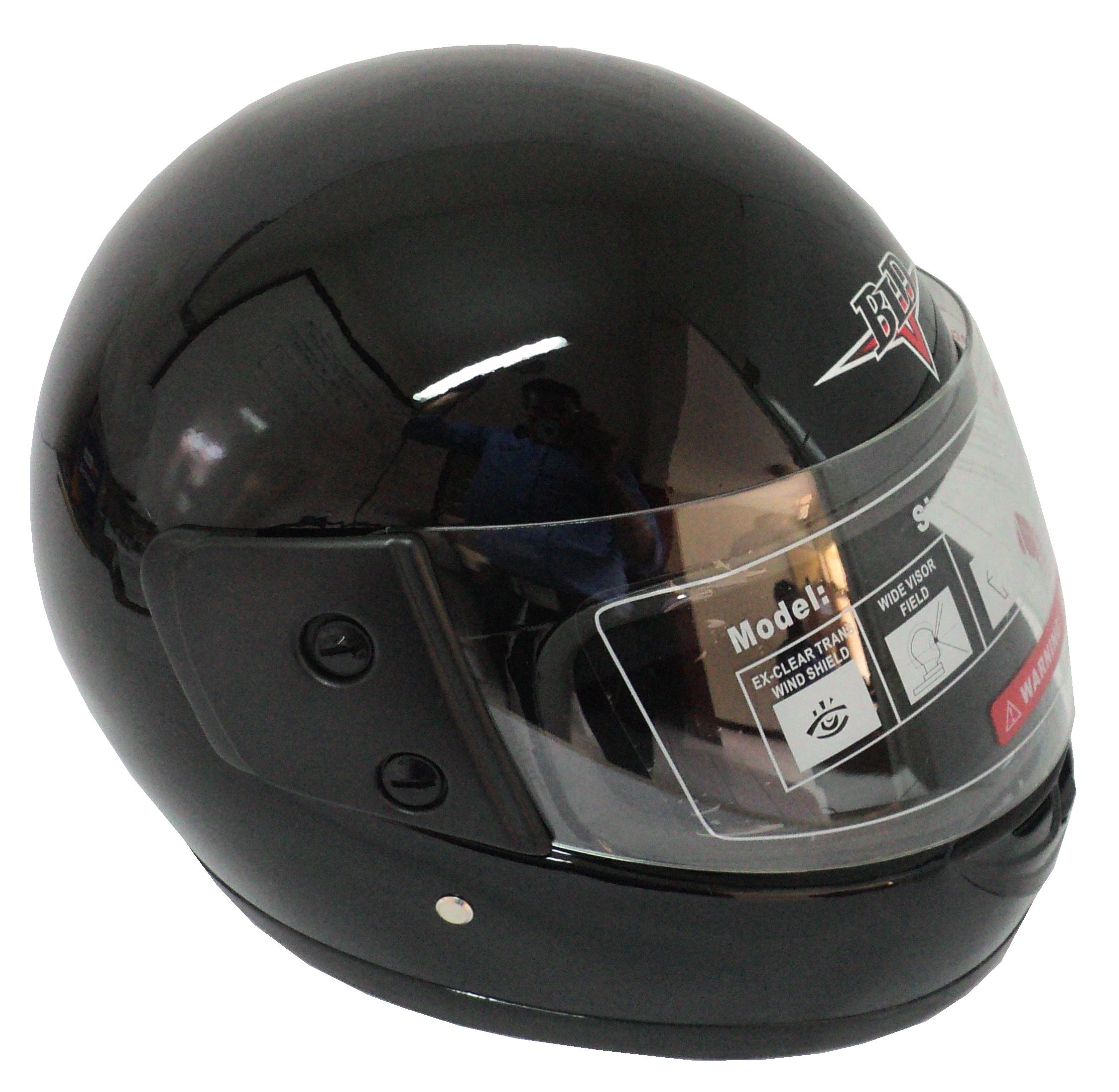 Casco Negro Solido